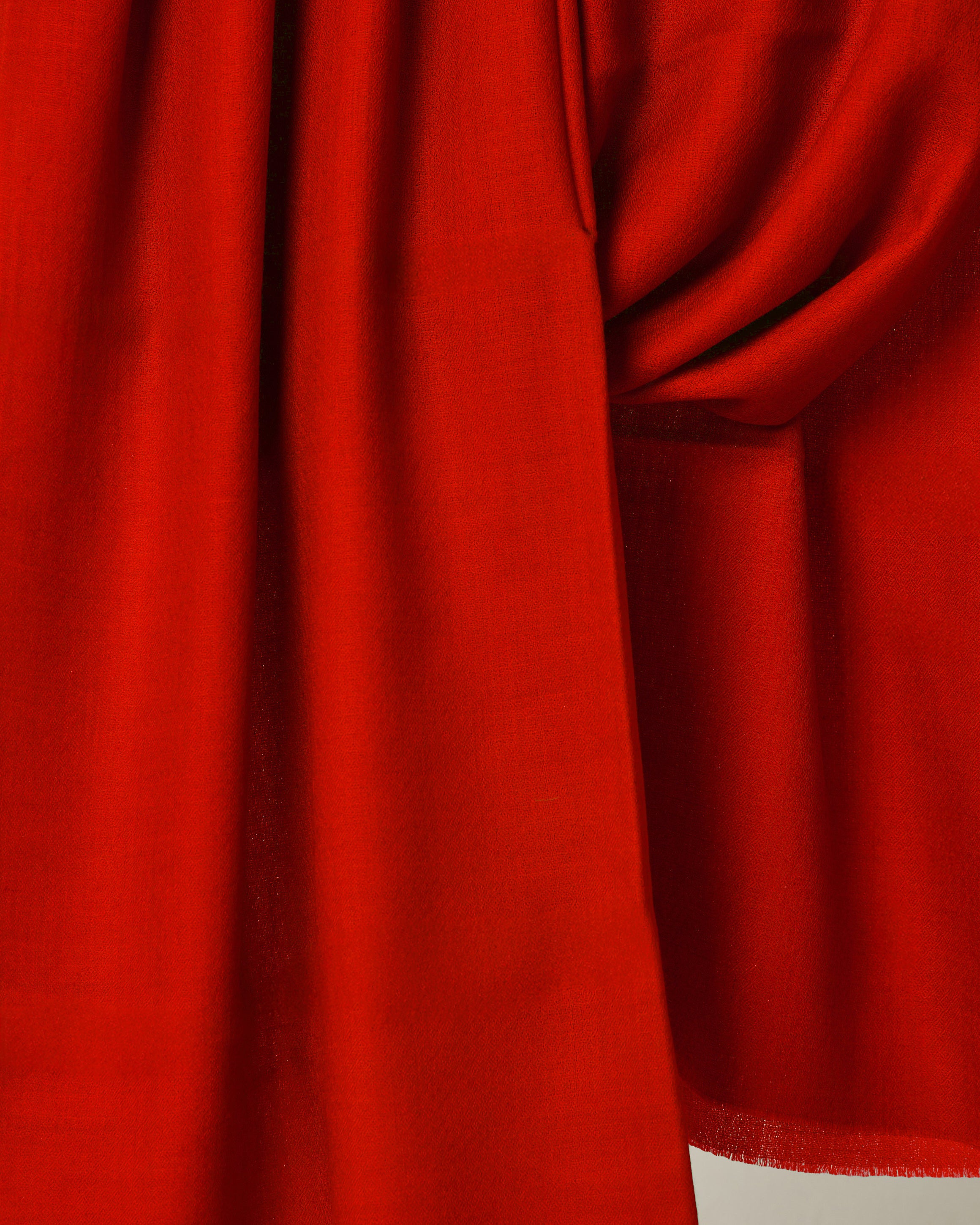 Signature Colour - Vermilion Red, 100% Pure Cashmere