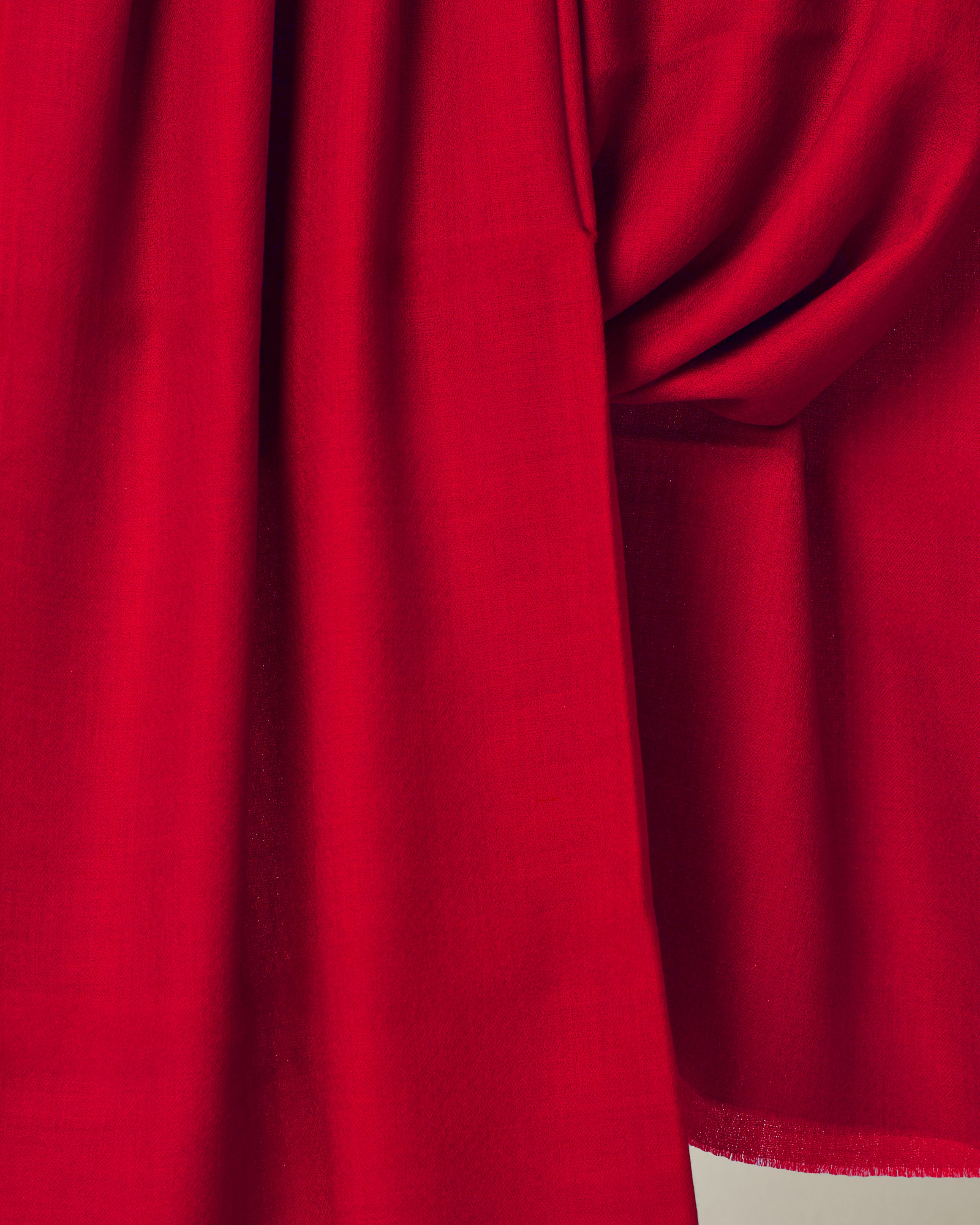 Signature Colour - Imperial Scarlet, 100% Pure Cashmere