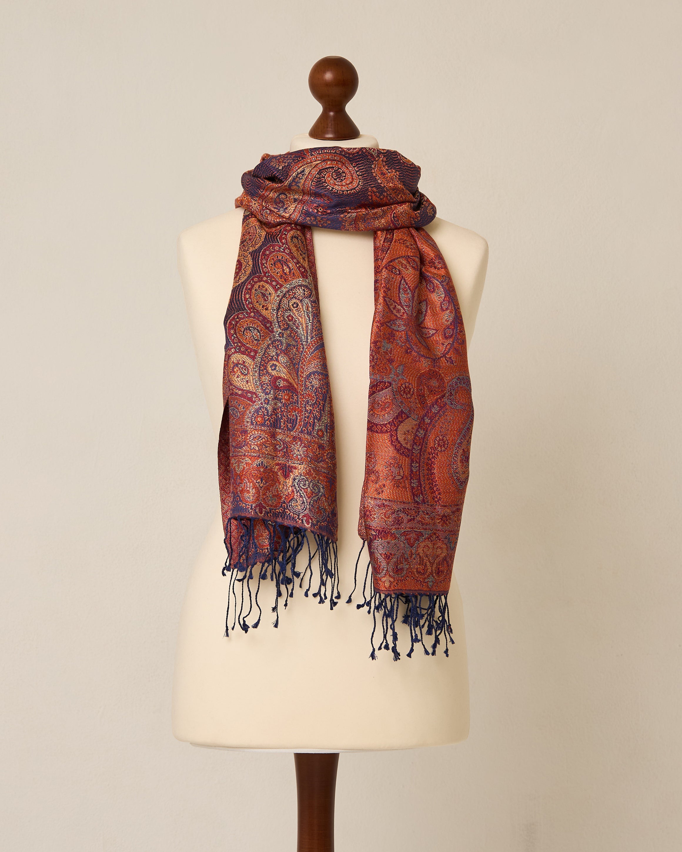 Amber Palace Silk Jacquard Shawl