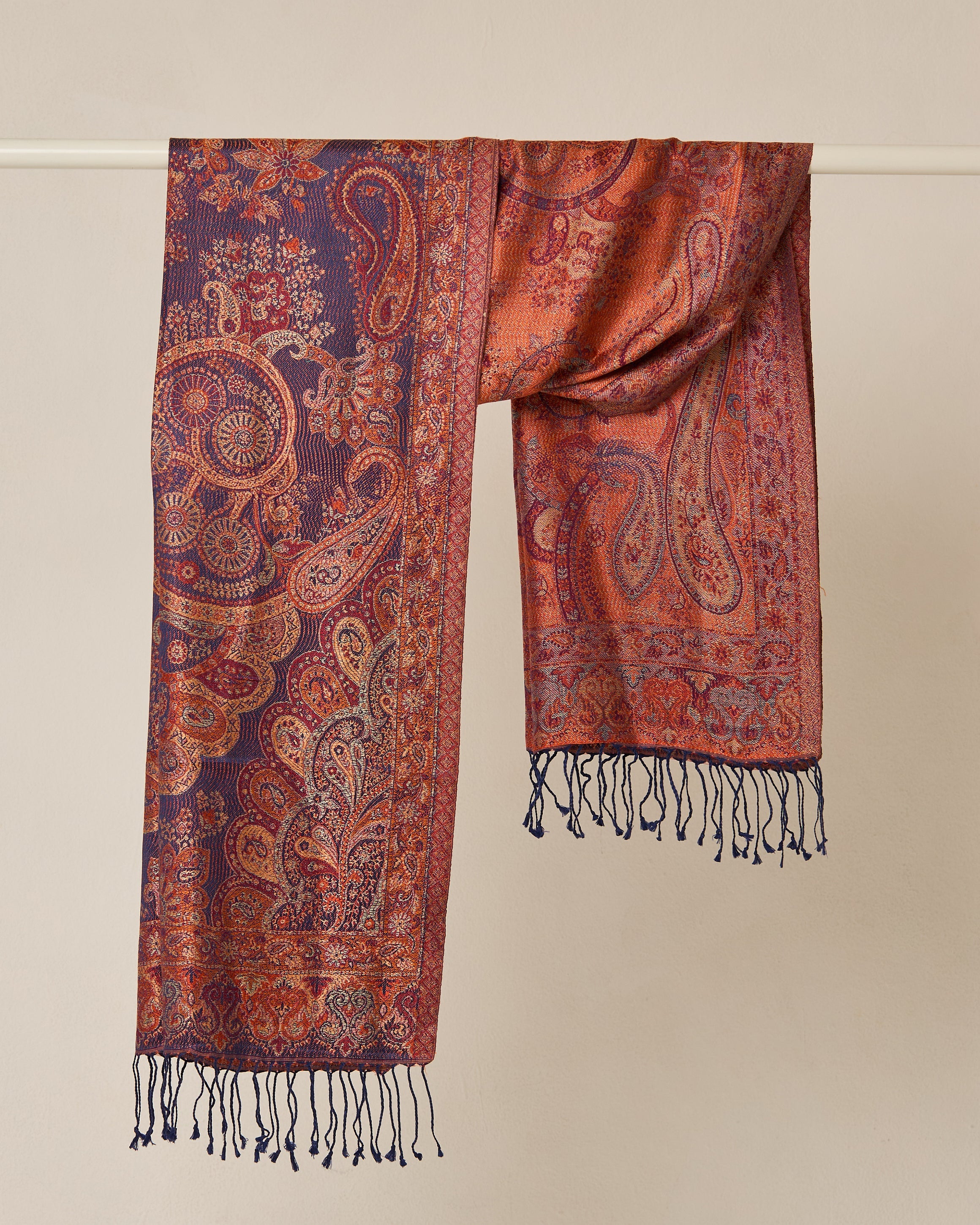 Amber Palace Silk Jacquard Shawl