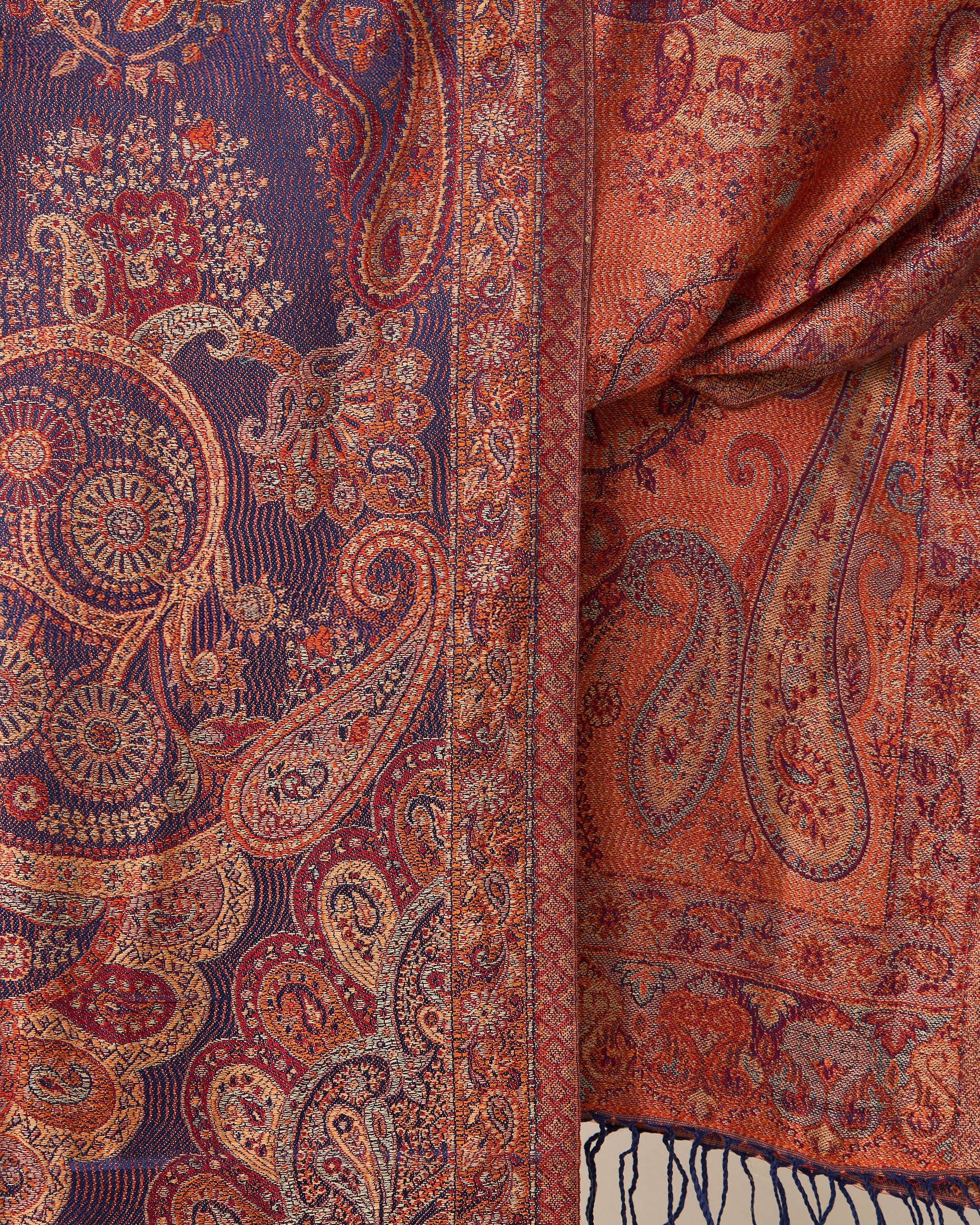 Amber Palace Silk Jacquard Shawl